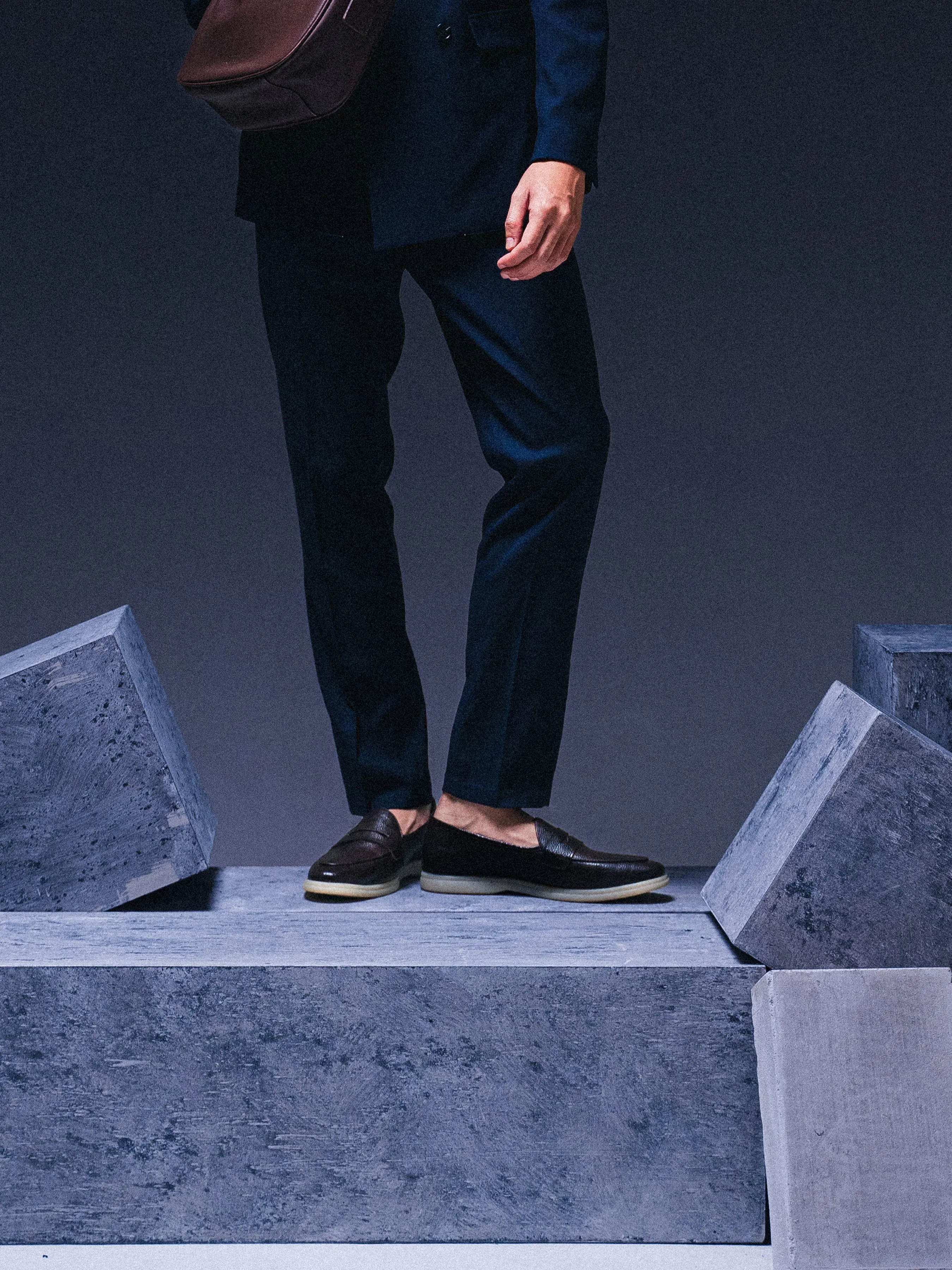 Pietro Belgian Loafer - Coffee Pebble Grain Leather (Soflex Sole) Own the Moment