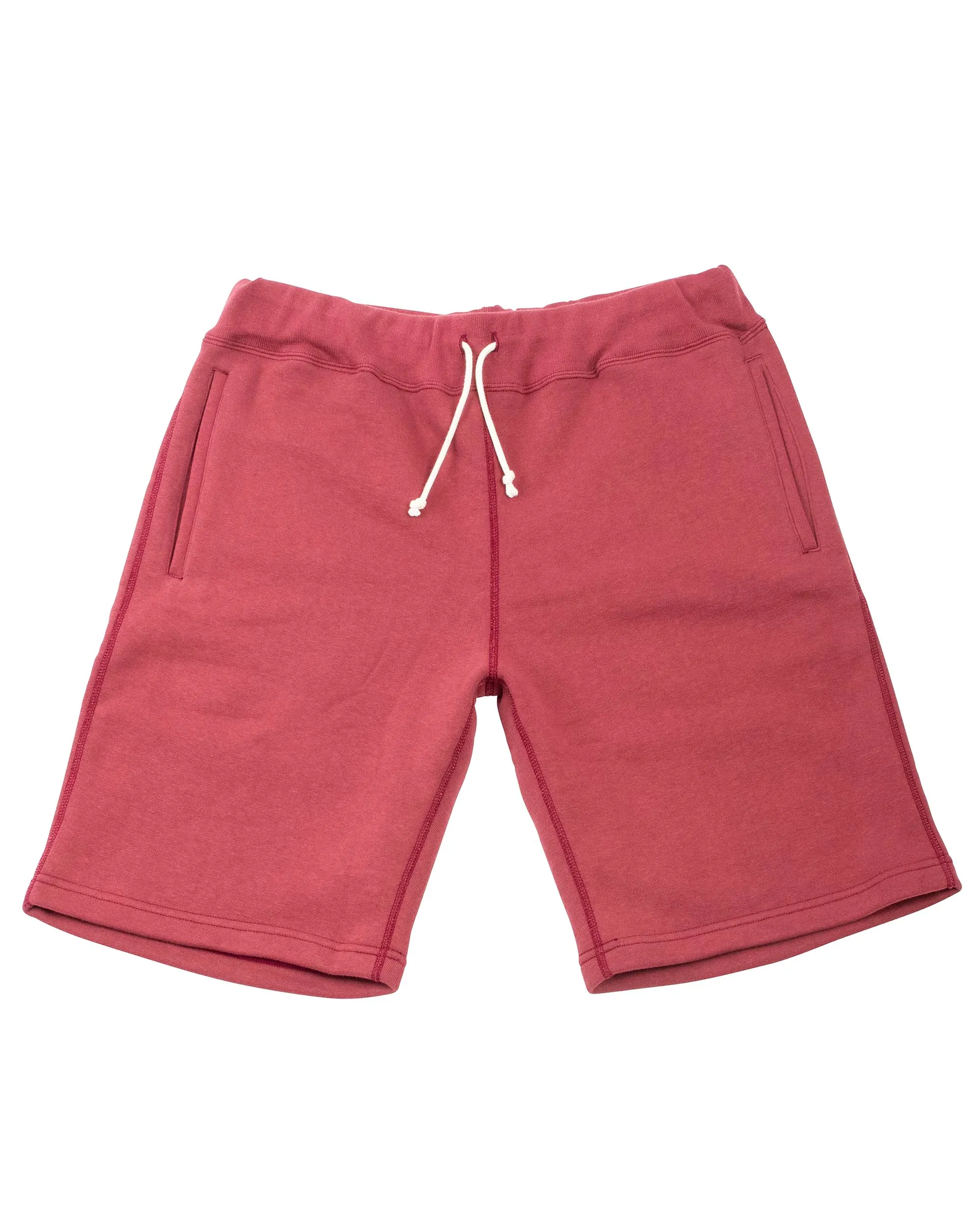 The Real Mccoy'S Mc21019 9Oz. Loopwheel Sweatshorts Maroon Fishing Kit Collapsible Hood