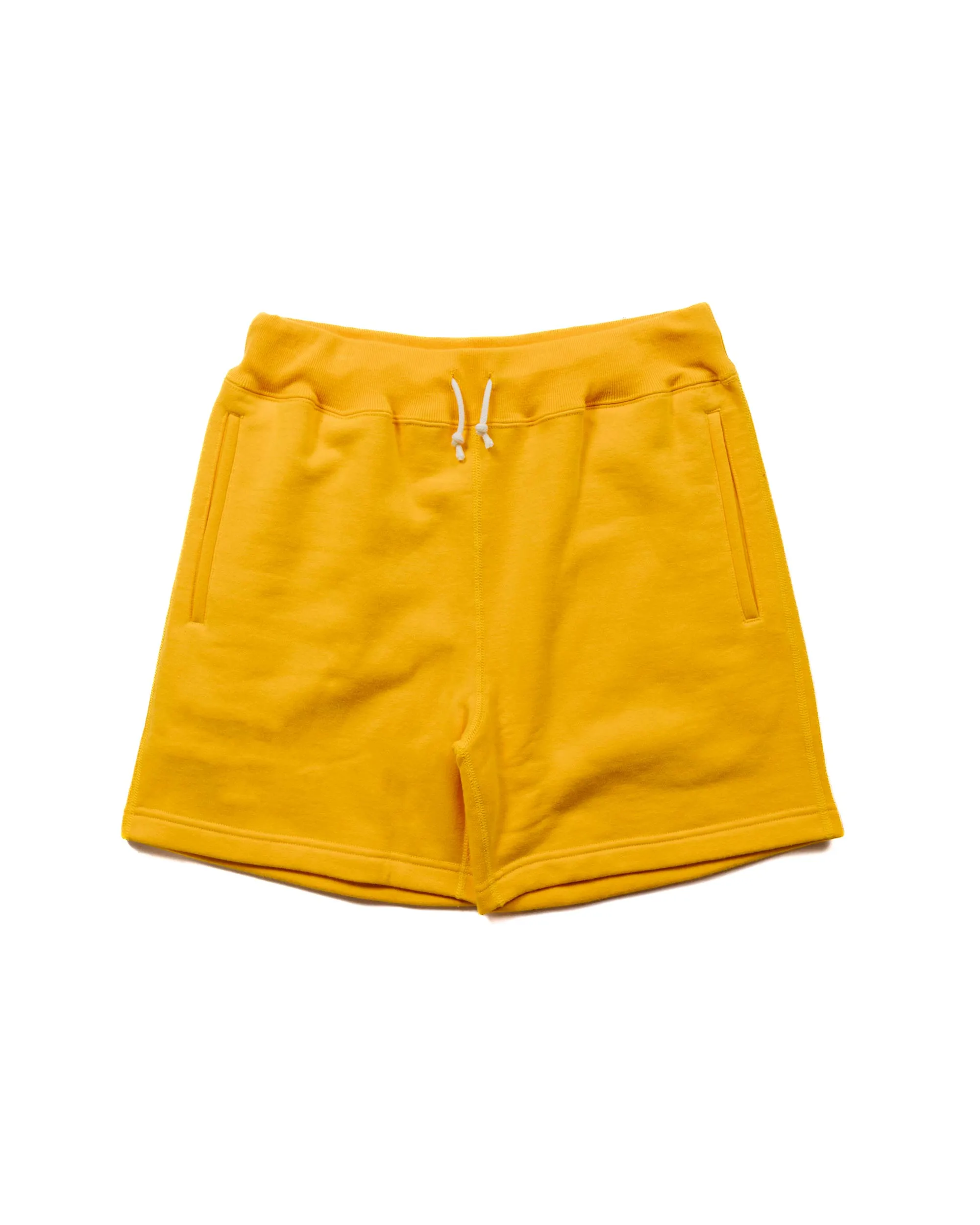 The Real Mccoy'S Mc23013 9Oz. Loopwheel Sweatshorts Yellow Soft Knit Comfortable Carnival Wear