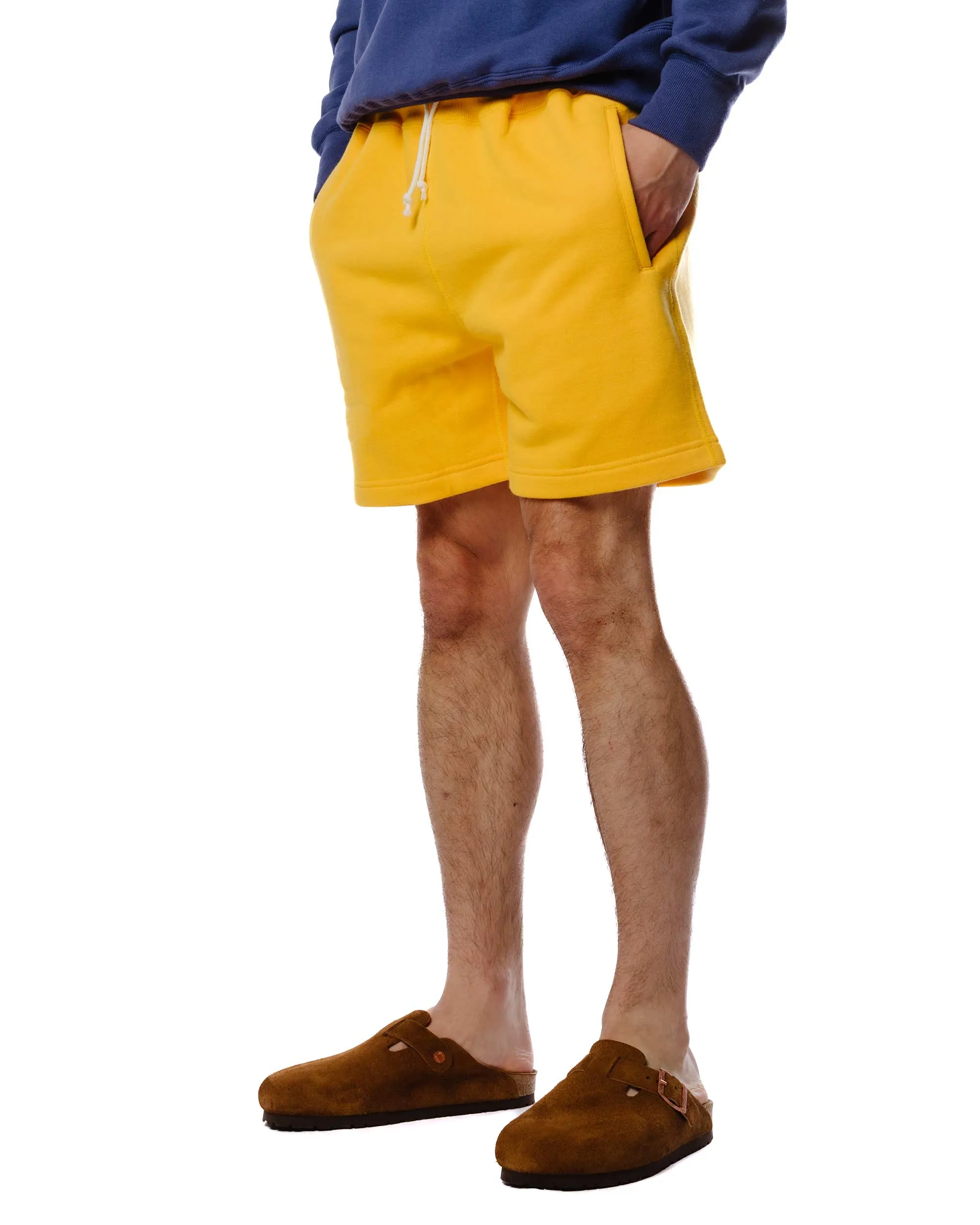 The Real Mccoy'S Mc23013 9Oz. Loopwheel Sweatshorts Yellow Well-Tailored