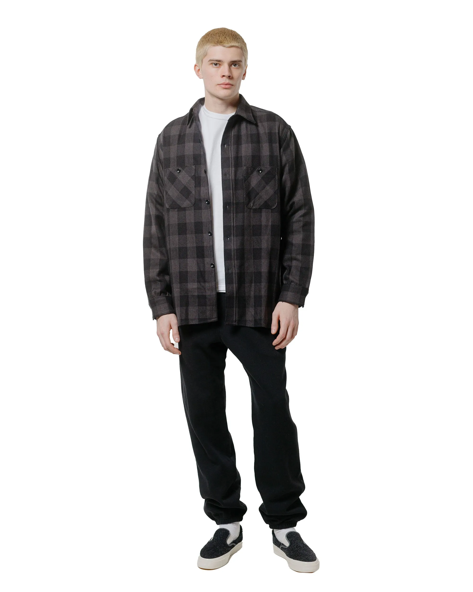 The Real Mccoy'S Mc24116 10 Oz. Loopwheel Sweat Pants Black Removable Inserts