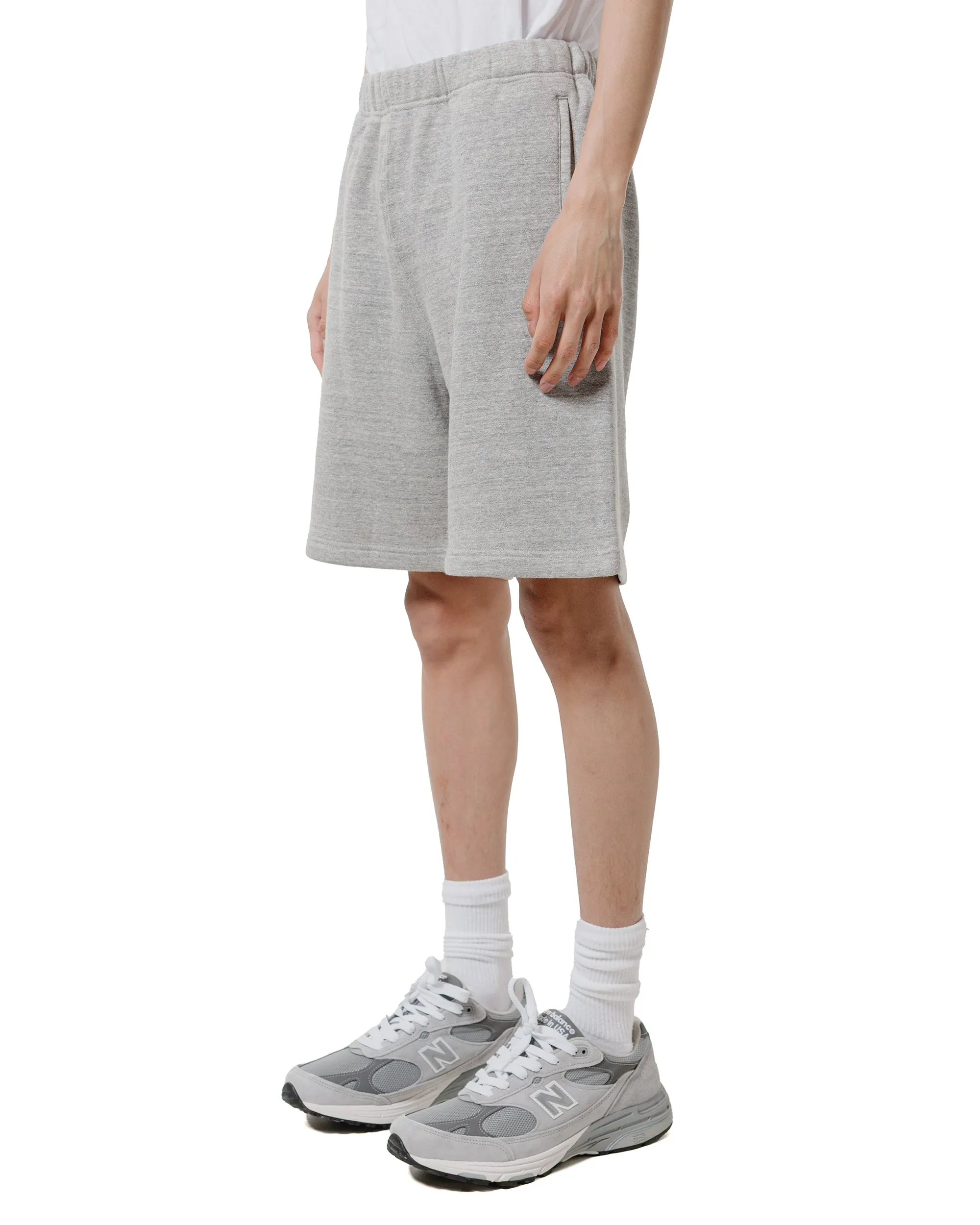 The Real Mccoy'S Mc24121 9Oz. Loopwheel Sweat Shorts Gray Warm Sleeve