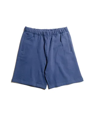 The Real Mccoy'S Mc24121 9Oz. Loopwheel Sweat Shorts Mq Navy Zip Fly Layer Double-Layered Sleeves
