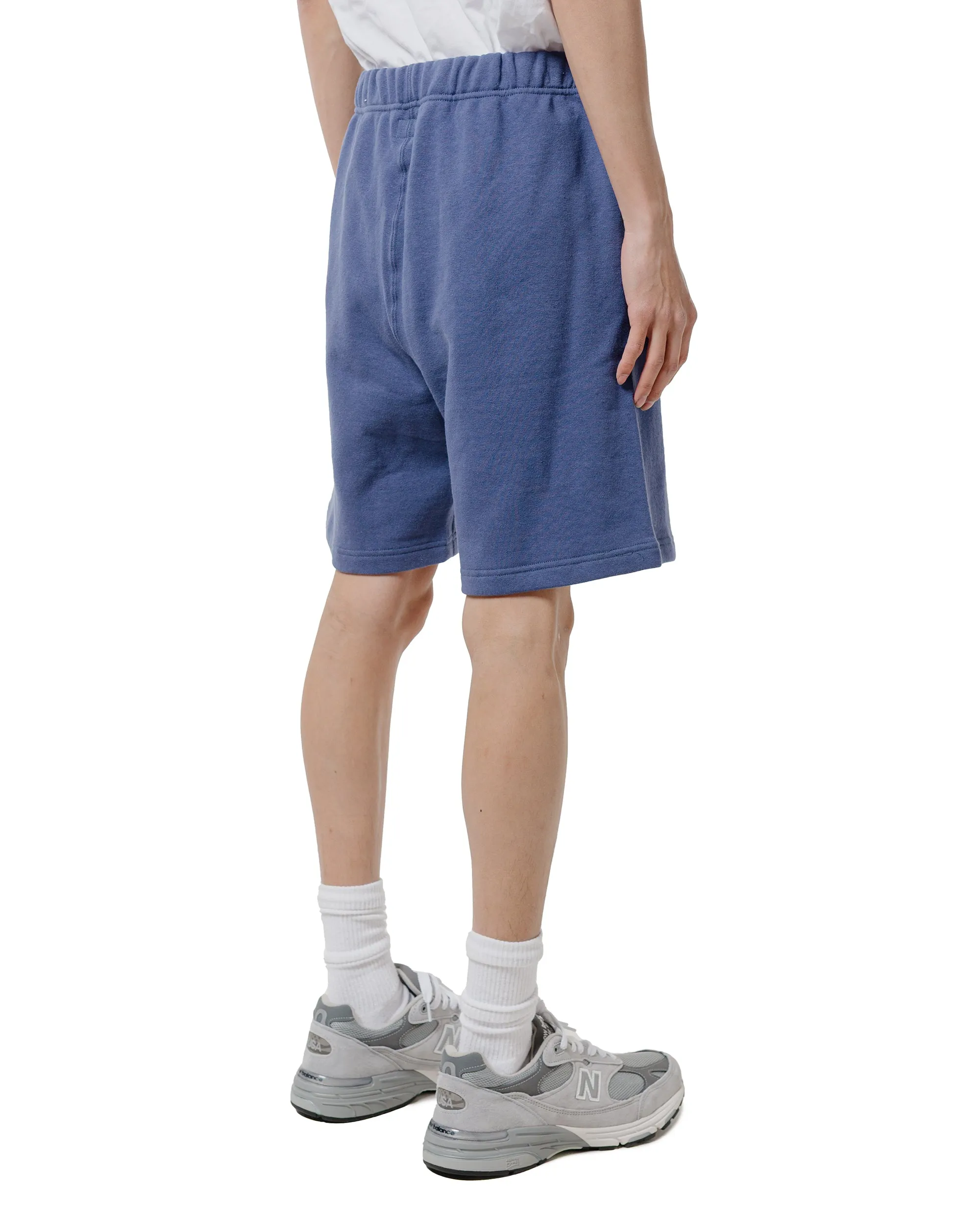 The Real Mccoy'S Mc24121 9Oz. Loopwheel Sweat Shorts Mq Navy Multiway Neck