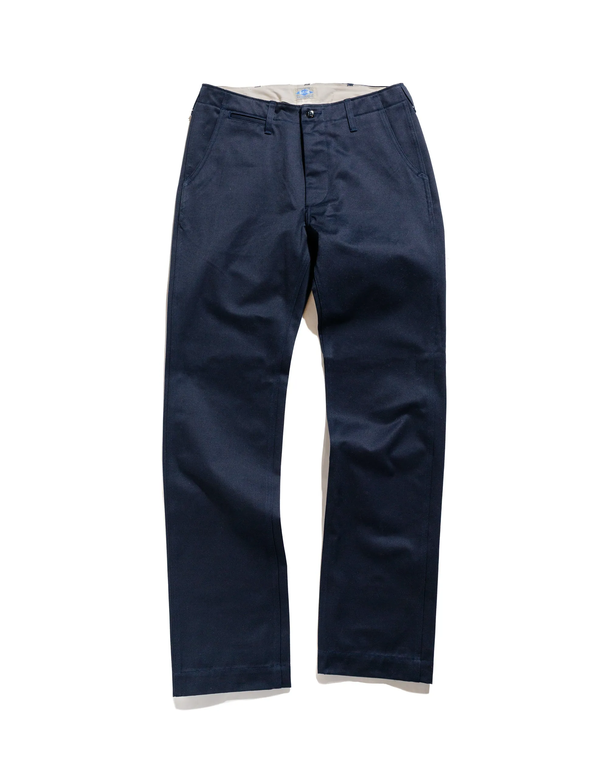 The Real Mccoy'S Mp19010 Blue Seal Chino Trousers Navy Comfortable Outstanding