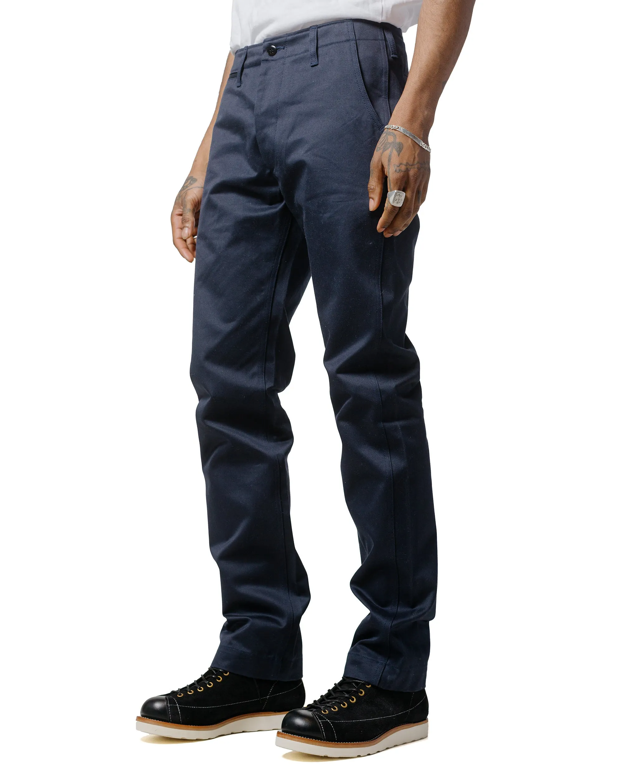 The Real Mccoy'S Mp19010 Blue Seal Chino Trousers Navy Possibly Name-Brand