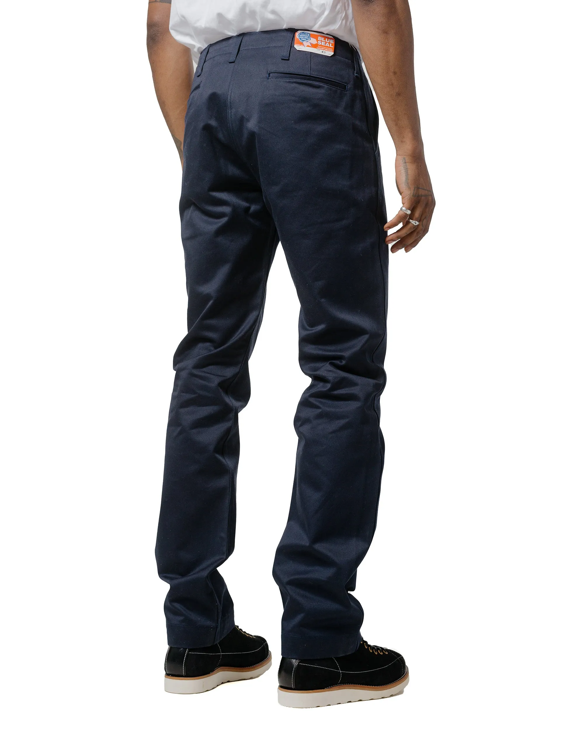 Anti-Mud Large Capacity The Real Mccoy'S Mp19010 Blue Seal Chino Trousers Navy