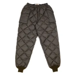 Comfort - Loungewear Acid - Resistant The Real Mccoy'S Mp20105 Nylon Quilted Down Trousers Olive