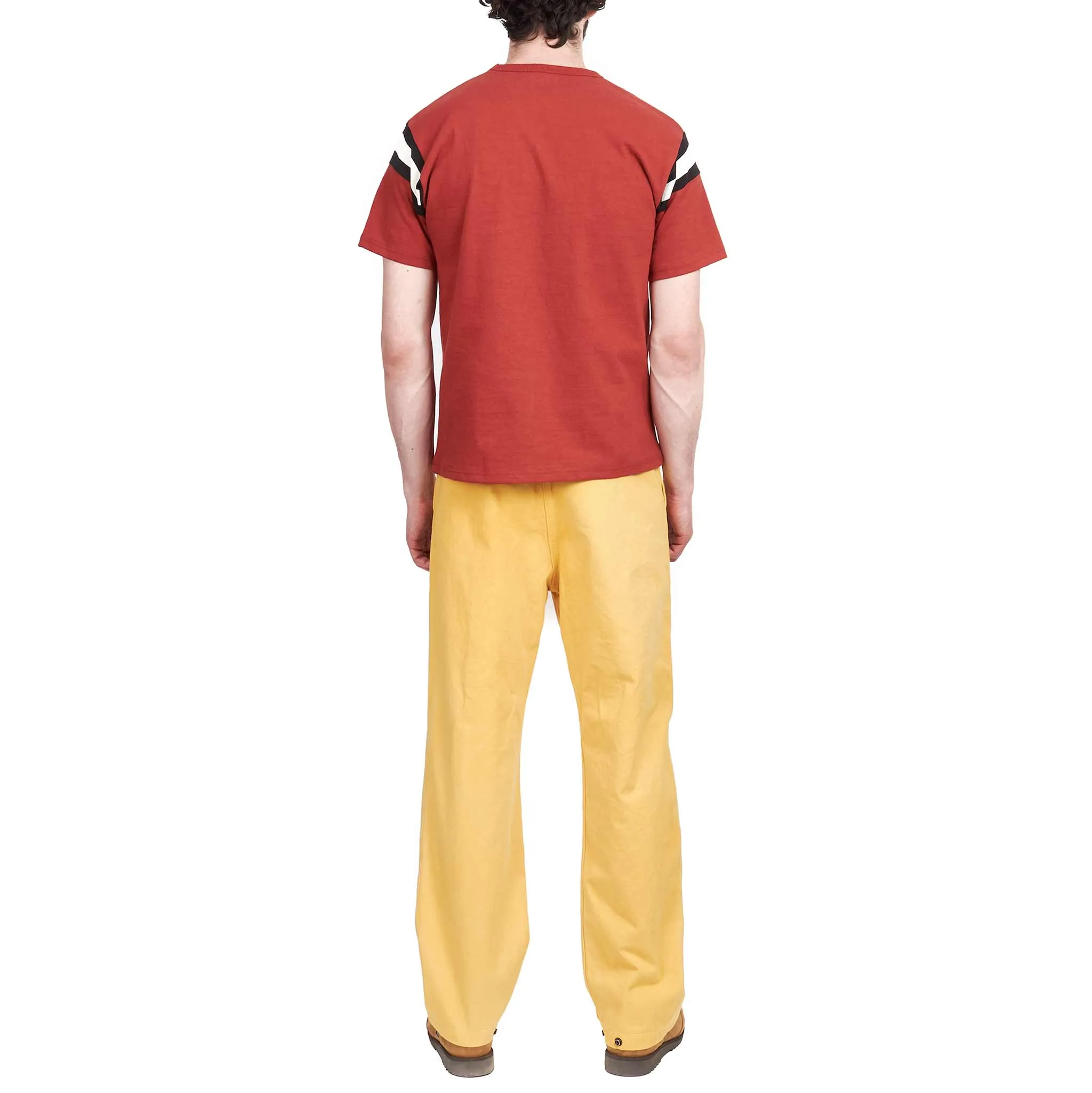 The Real Mccoy'S Mp21019 Usn Salvage Trousers (Over-Dyed) Yellow Studded Finish