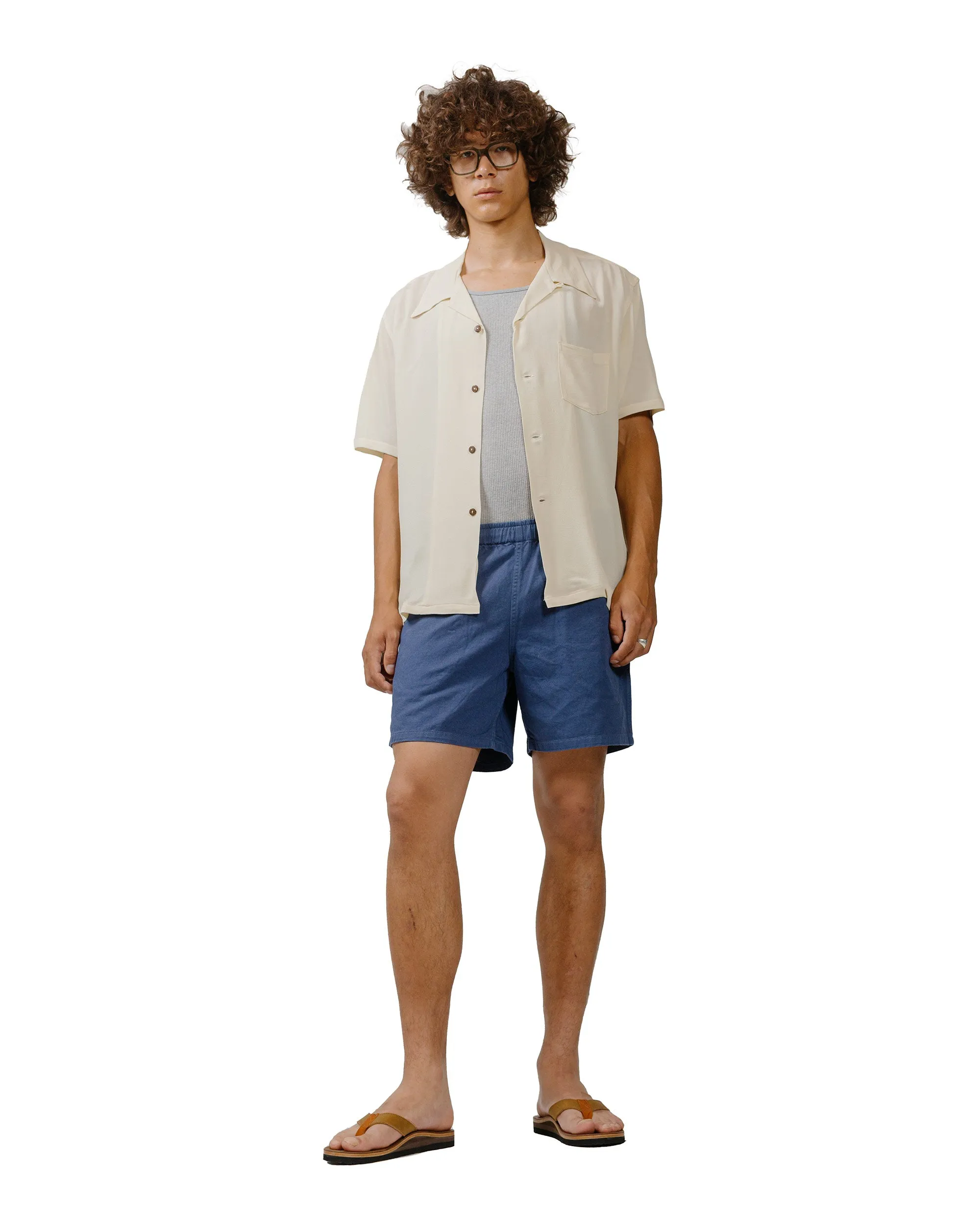 The Real Mccoy'S Mp22015 Cotton Drill Swim Shorts (Over-Dyed) Navy Modernity Ripstop
