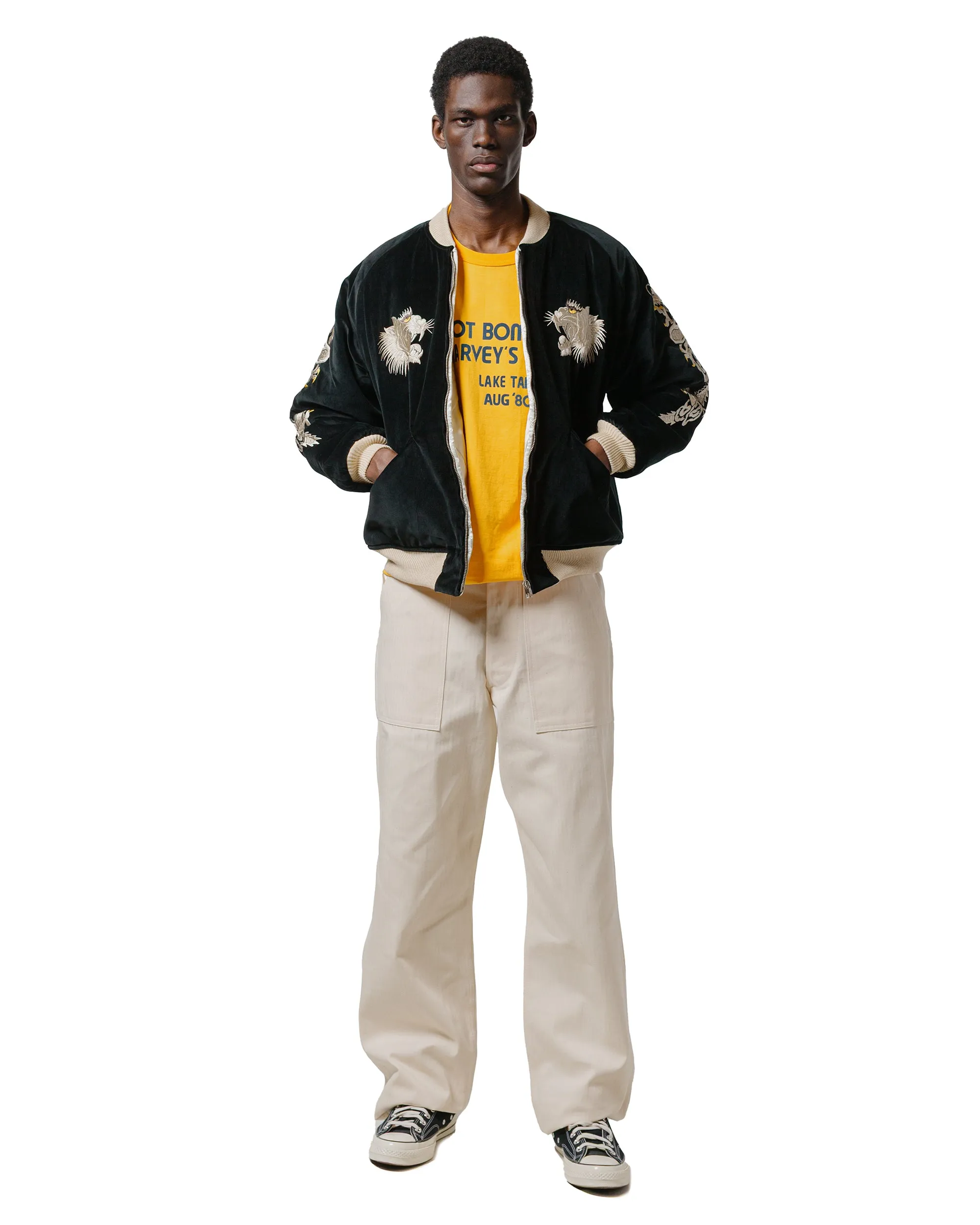 The Real Mccoy'S Mp23017 Utility Trousers / White Hbt Ecru Anorak Shorts Flutter Sleeves