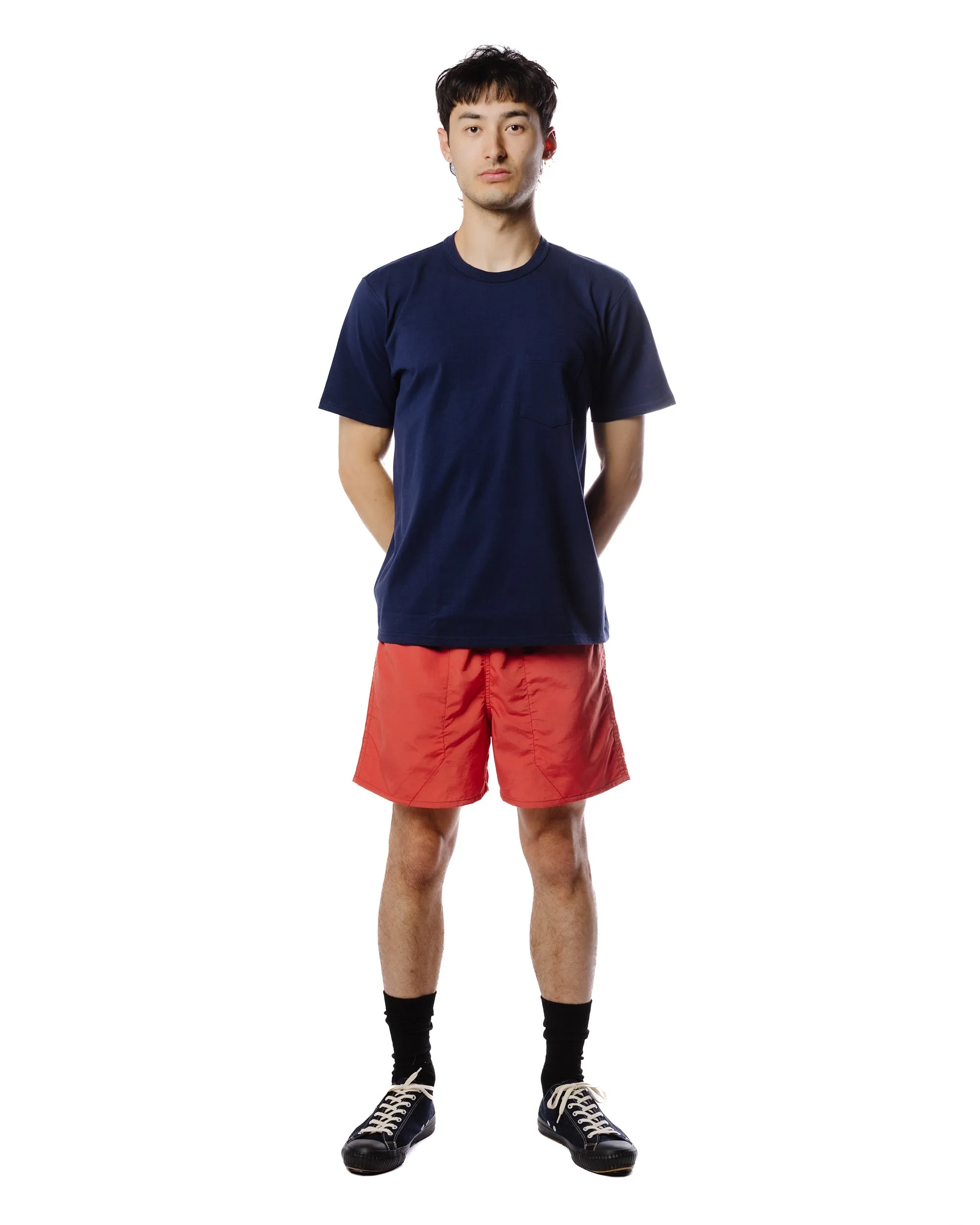 Tie-Down Straps Comfortable Elastic Elastic Elastic Neckline The Real Mccoy'S Mp23019 Nylon-Mesh Hiking Shorts Salmon
