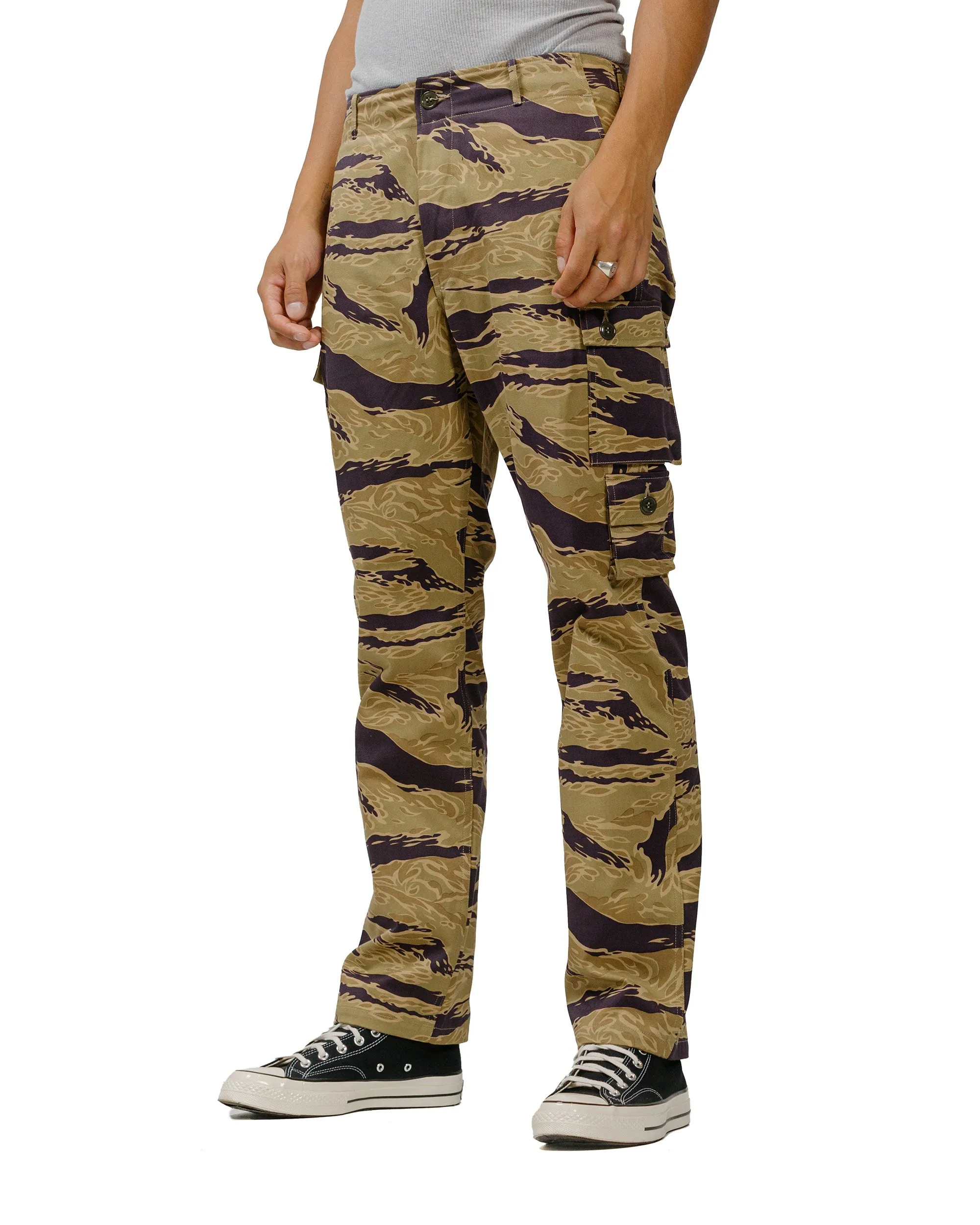 The Real Mccoy'S Mp24001 Tiger Camouflage Trousers / Advisor Khaki Straight Leg Style