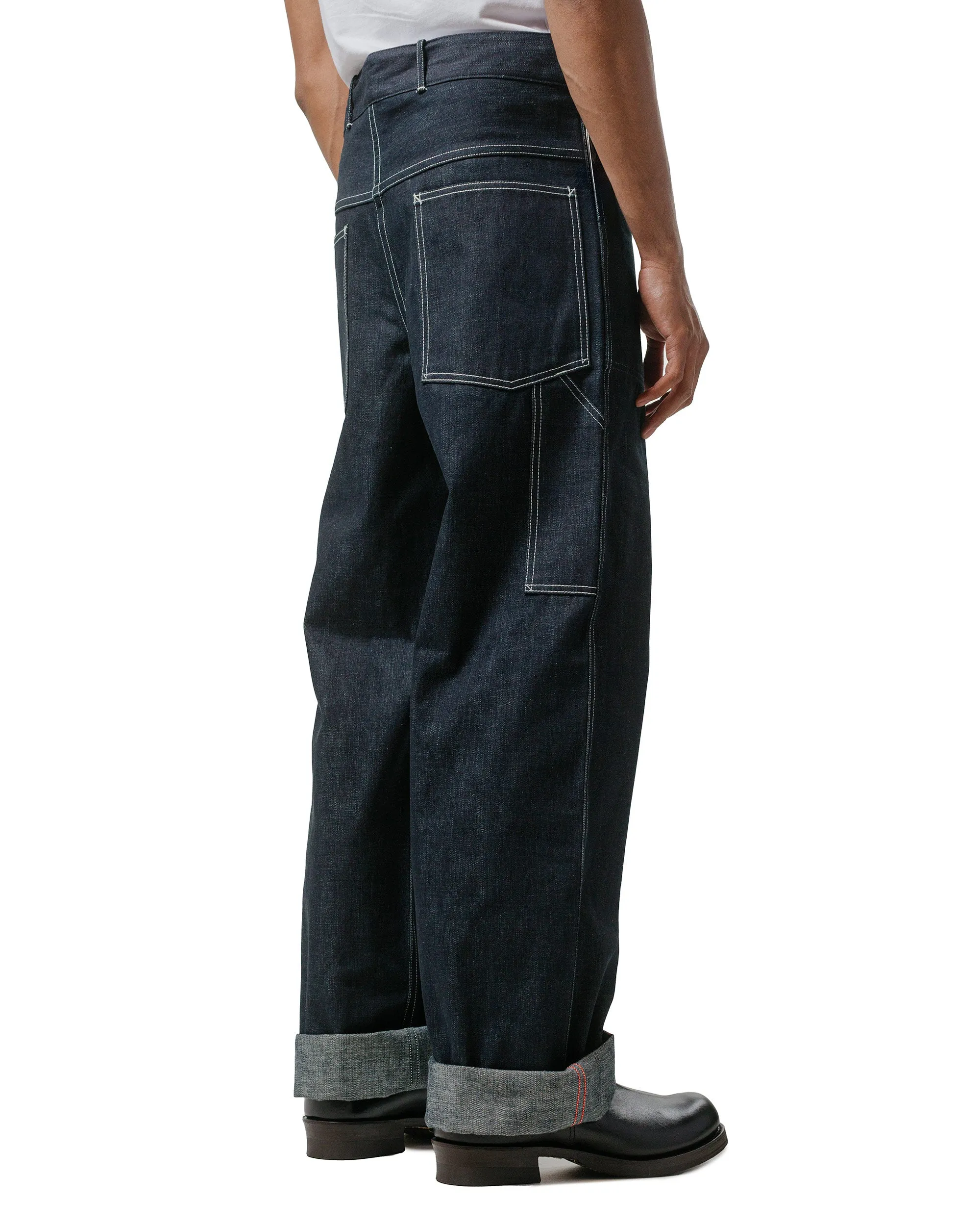 Soft Padding The Real Mccoy'S Mp24005 Wwii Denim Work Trousers Indigo