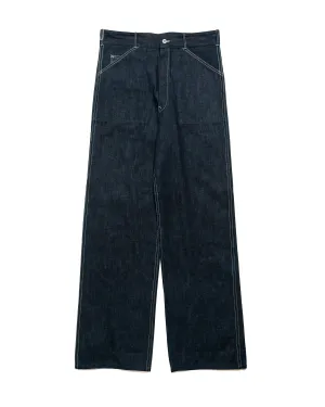 The Real Mccoy'S Mp24005 Wwii Denim Work Trousers Indigo Cushioned Cuffs