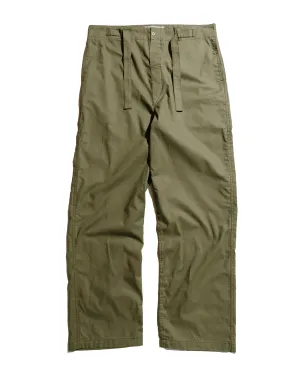 The Real Mccoy'S Mp25006 Usn Medical Department Sleeping Pants Olive Slit Detail
