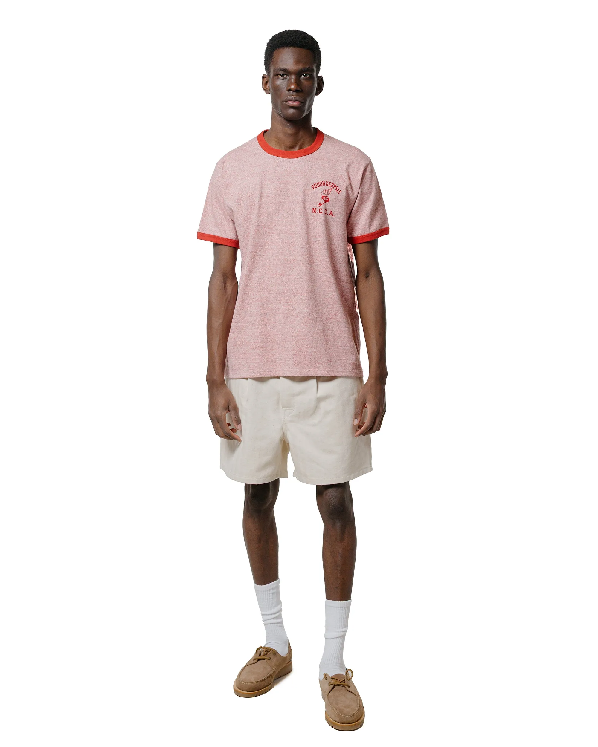 The Real Mccoy'S Mp25014 Belted Shorts / Cotton-Hemp Beige Comfortable Location Concept Palladium Oxide
