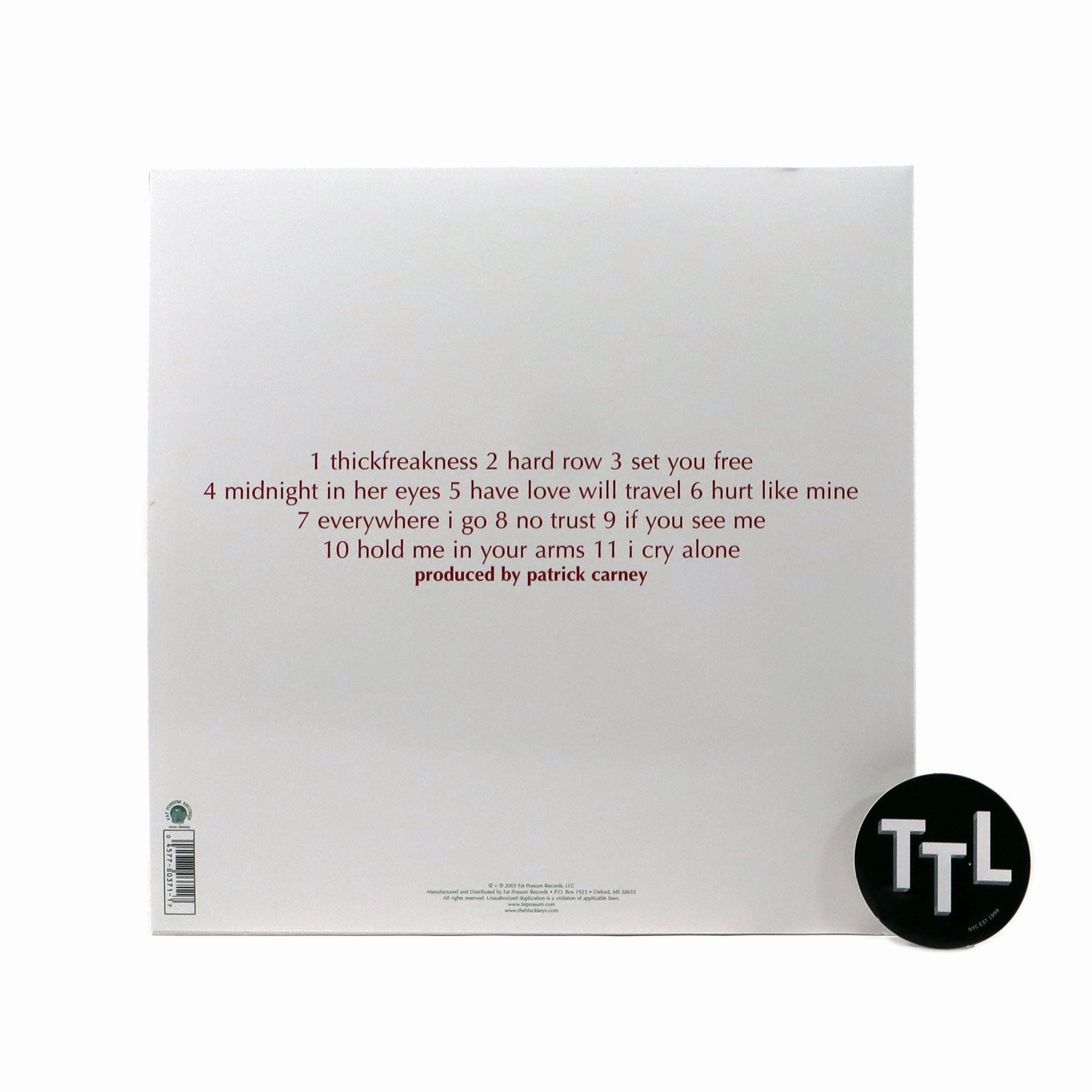 The Black Keys: Thickfreakness (Splatter Colored Vinyl, 20th Anniversary) Vinyl LP