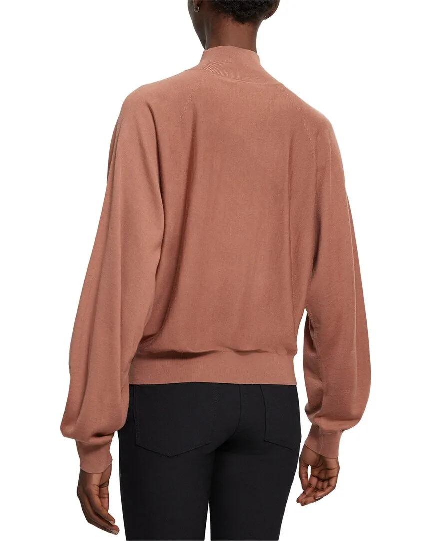Pull col roulé en laine mélangée Theory Blouson