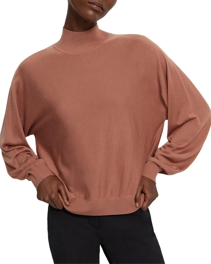 Pull col roulé en laine mélangée Theory Blouson