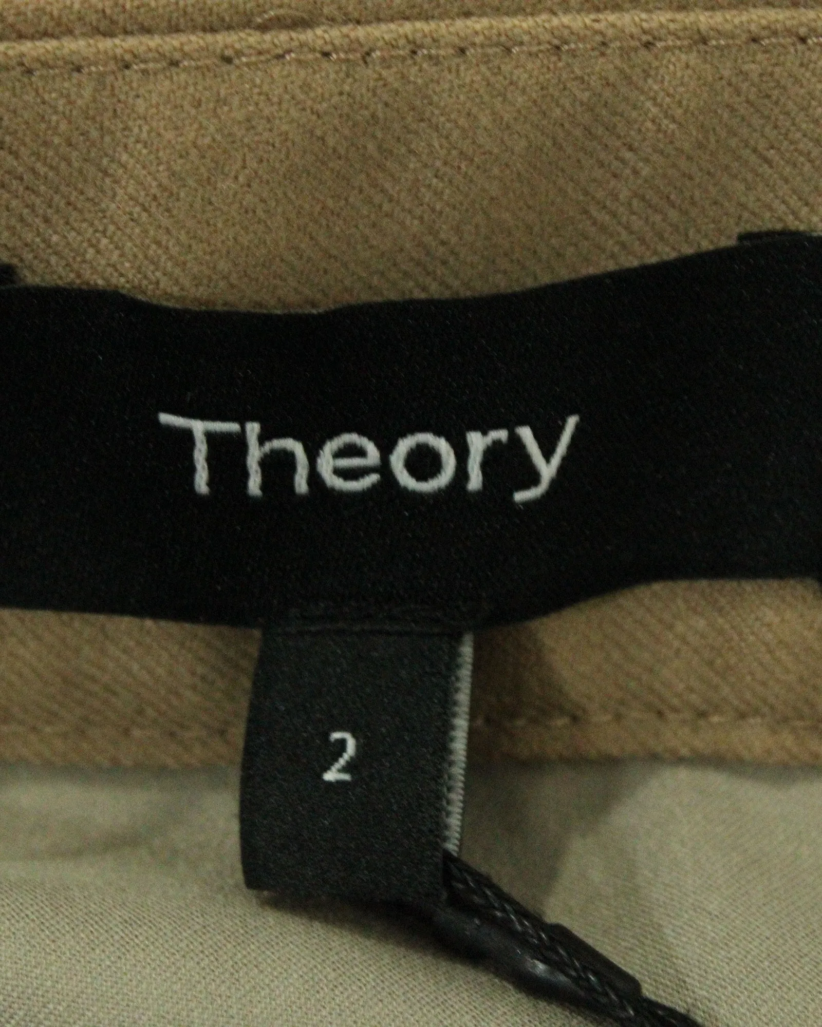 Jupe plissée mi-longue Theory Panel en laine vierge marron