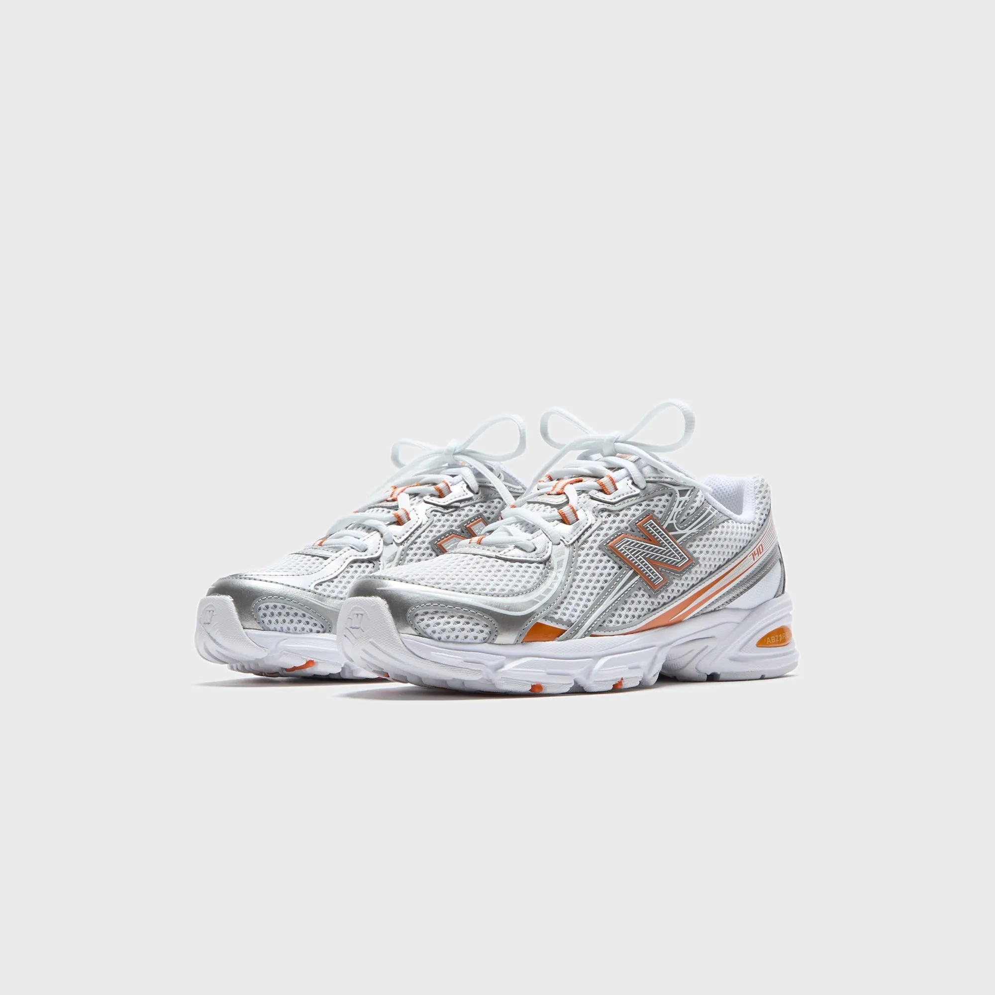 New Balance 740 - White / Classic Orange Sequins