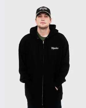 Thunder Worldwide Zip Hoodie - Black/Grey Sometimes