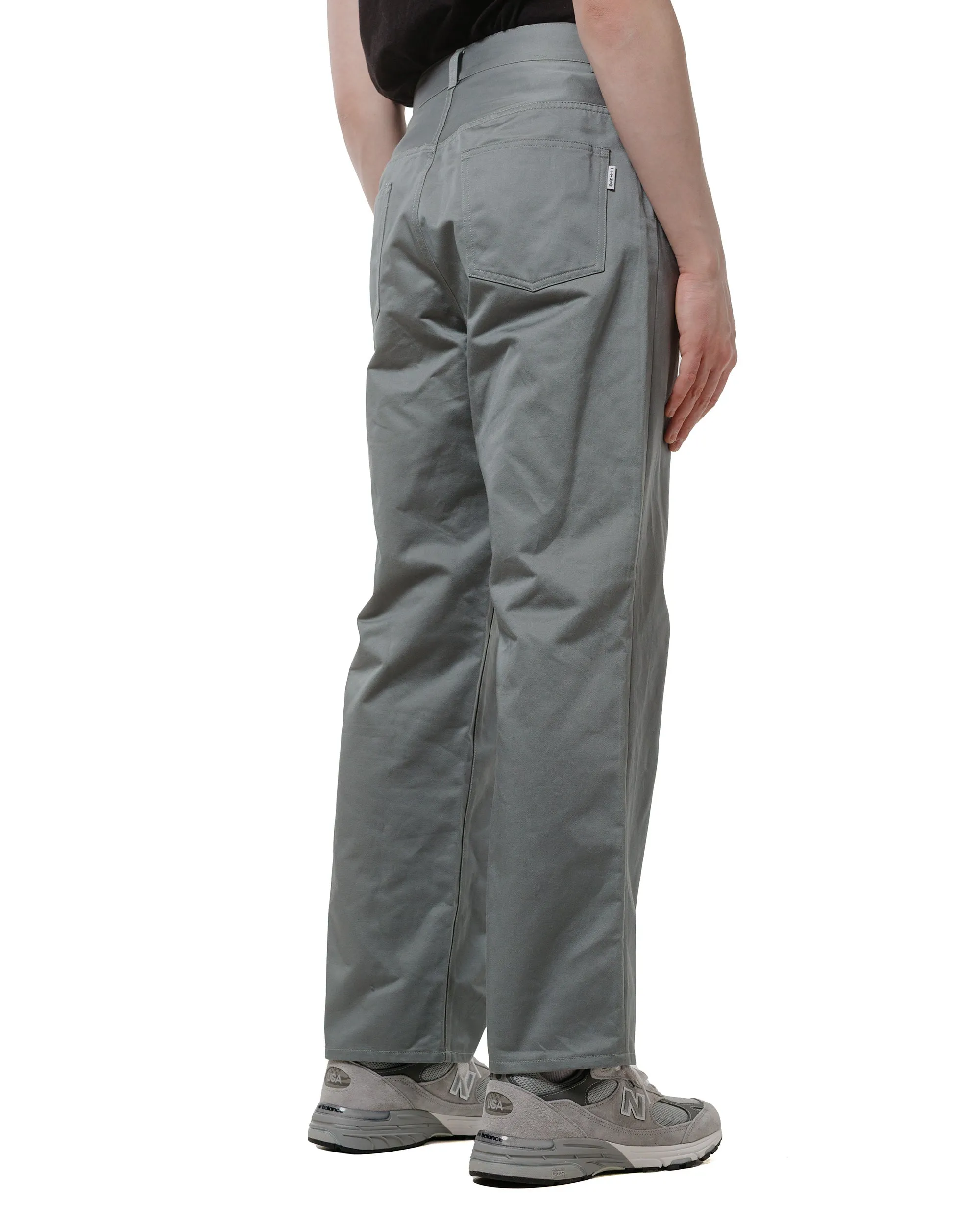 Progressing Smooth Leatherette Ttt Msw Work Straight Pants Grey