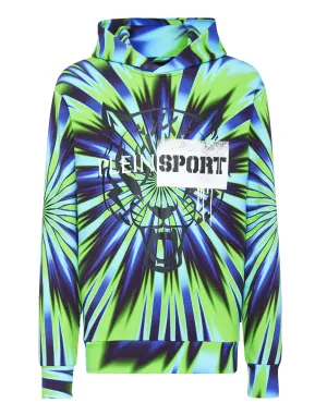 Pull à capuche tie-dye Tigre