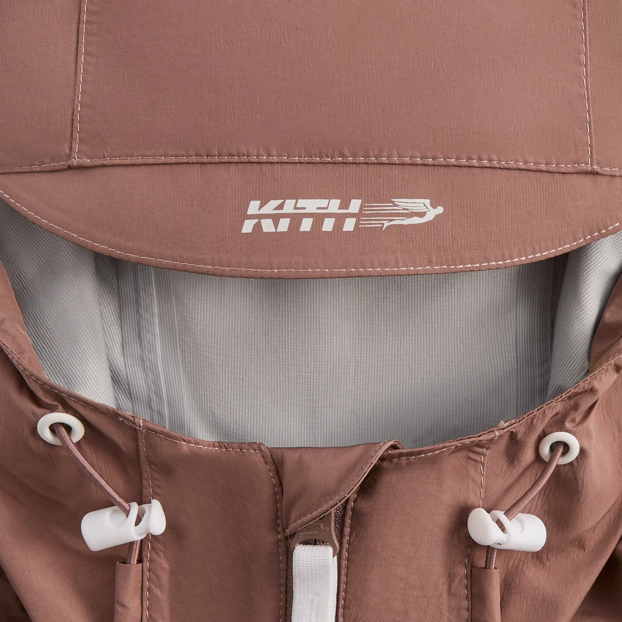Designer Waist Anti-Hippo Kith Bonded Nylon Bolt Jacket - Dusty Mauve