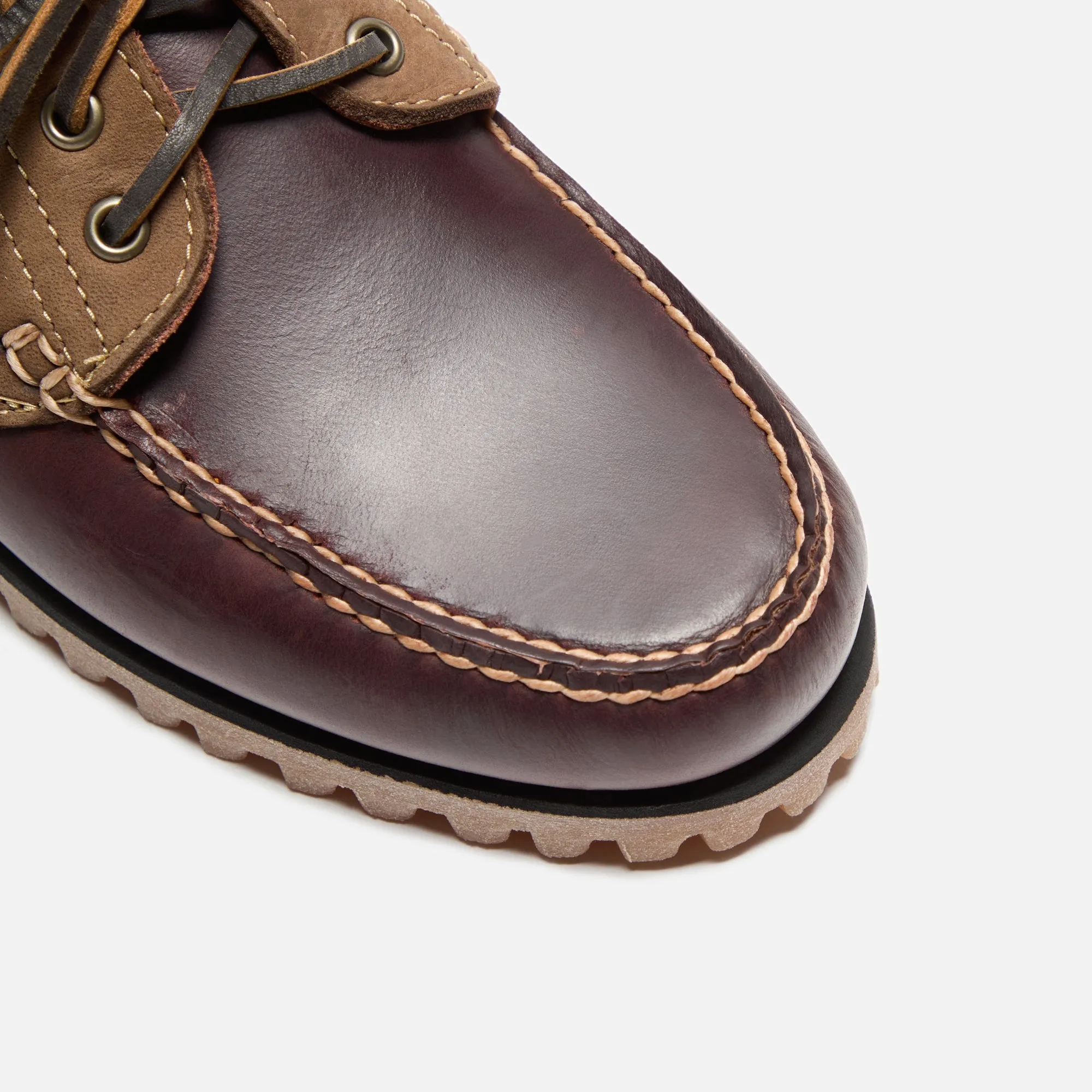 Timberland Boat Shoe - Burgundy Full Grain Self-Embellishment