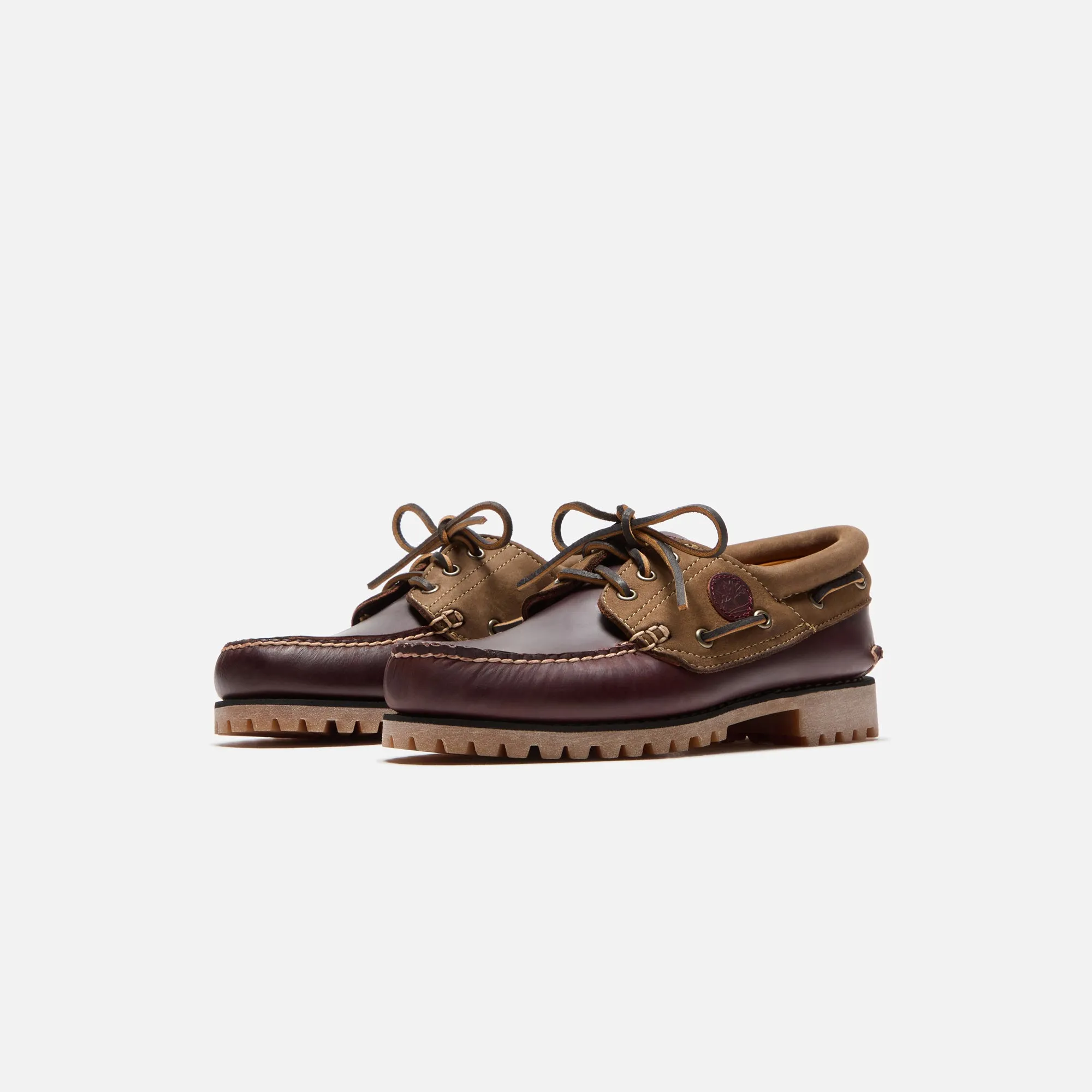 Breathable Mesh Outsole Timberland Boat Shoe - Burgundy Full Grain