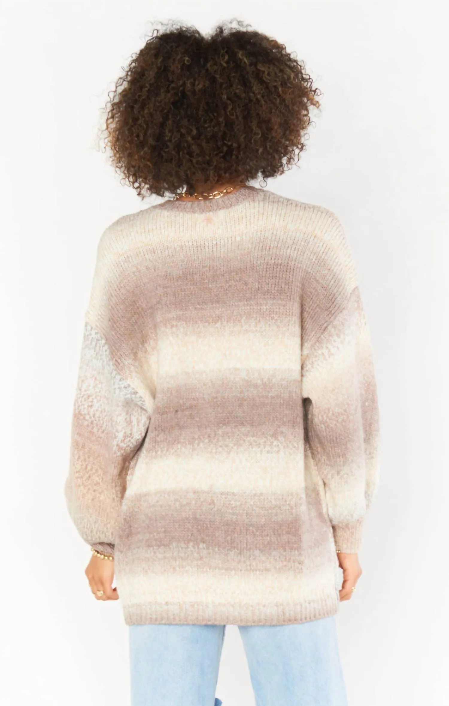 Pull Timothy Tunic en maille space dye neutre