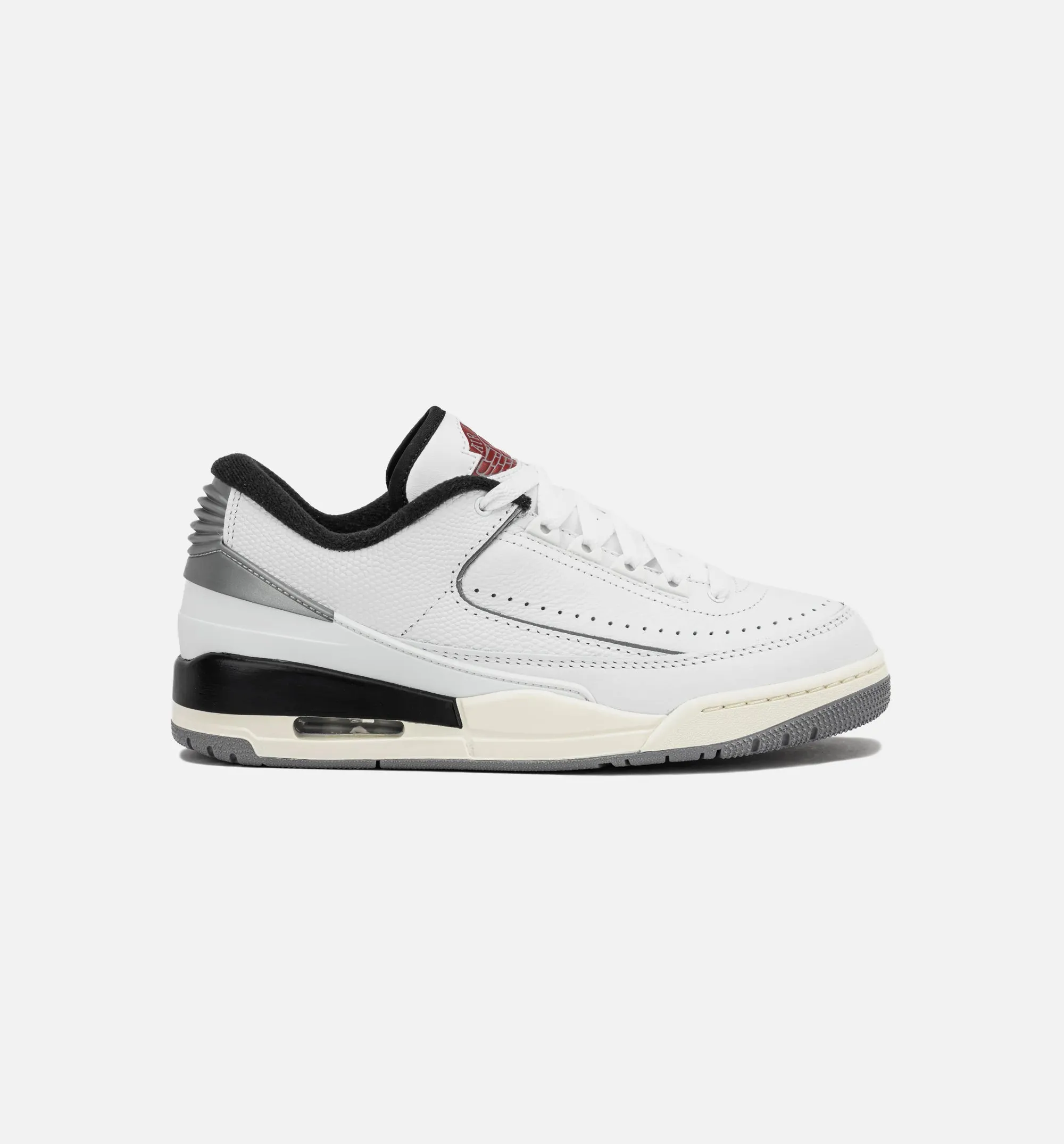 Molded Nylon Air Jordan 2/3 Mens Lifestyle Shoes - White/Fire Red/Cement Grey/Sail