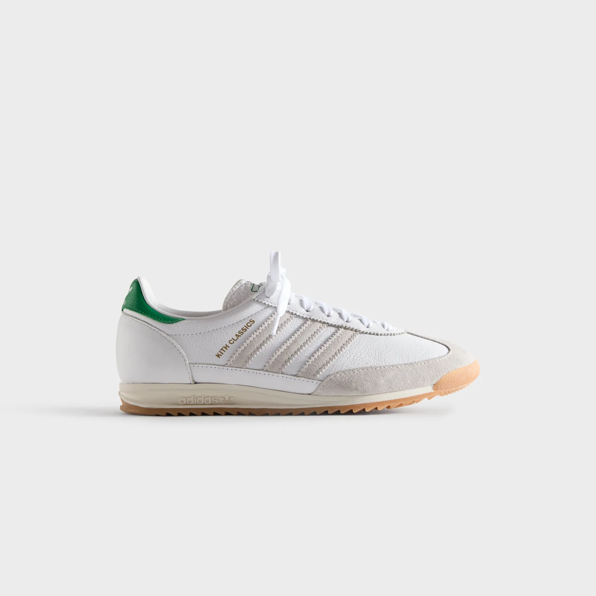 Unconventional Zig Zag Design Kith Classics For Adidas Originals Sl 72 - White / Green