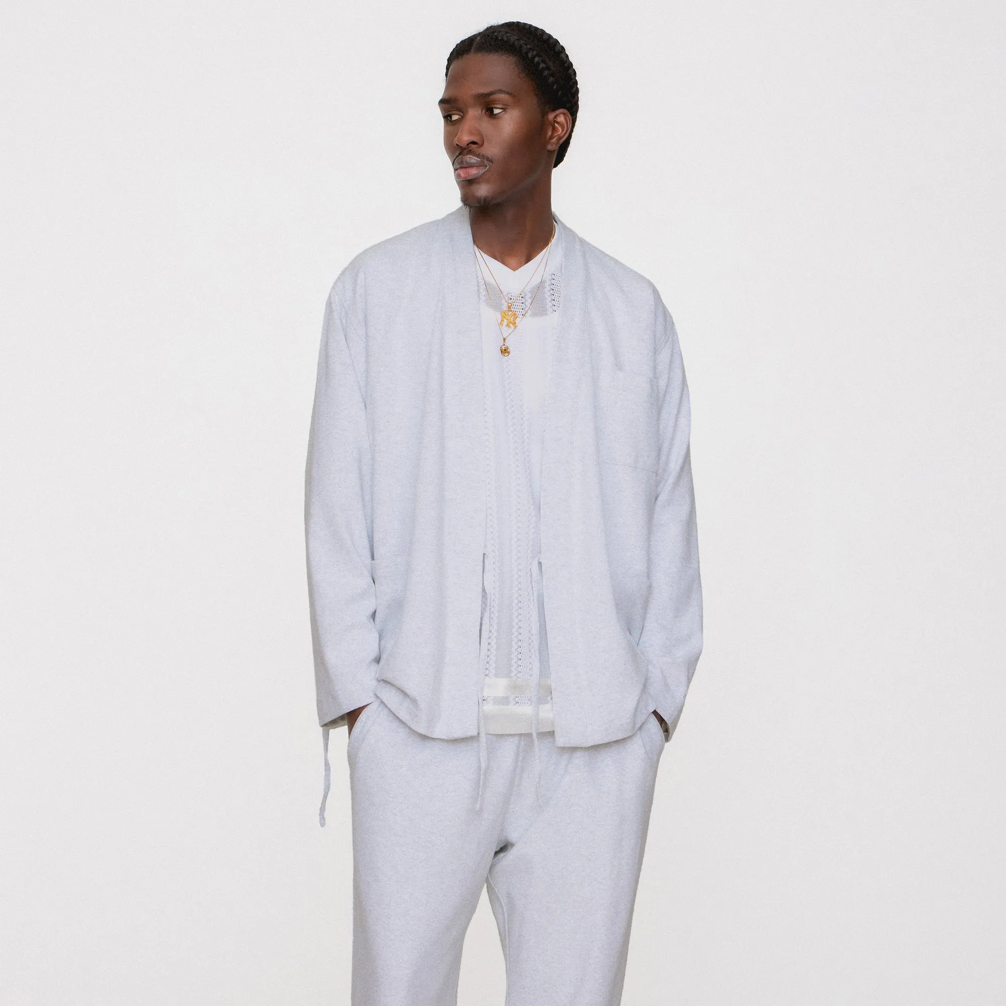 Kith Interlock Karter Gi - Light Heather Grey Trend - Setting