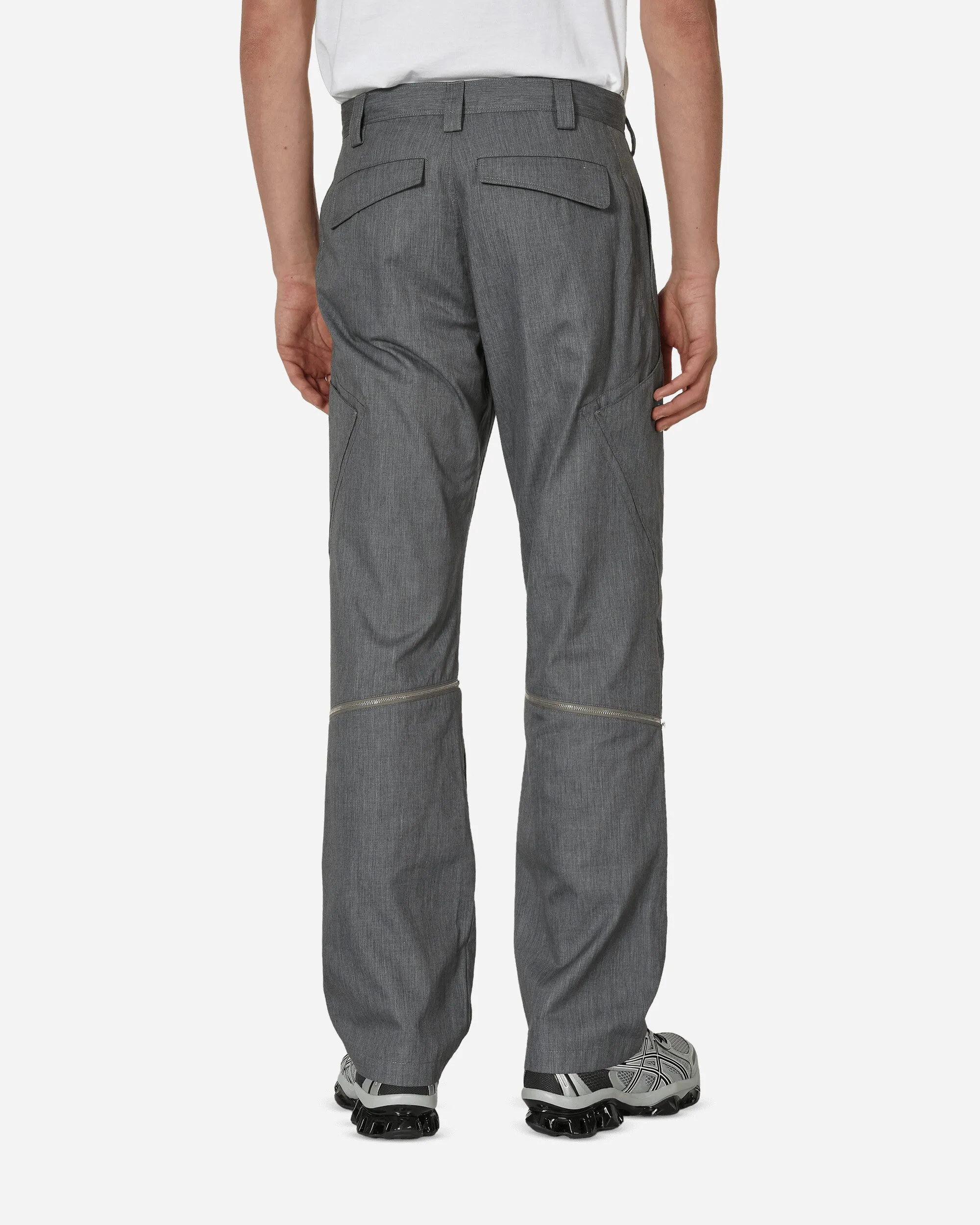 Tonino Utility Trousers Grey Melange Straps With Hearts Pre-Shrunk