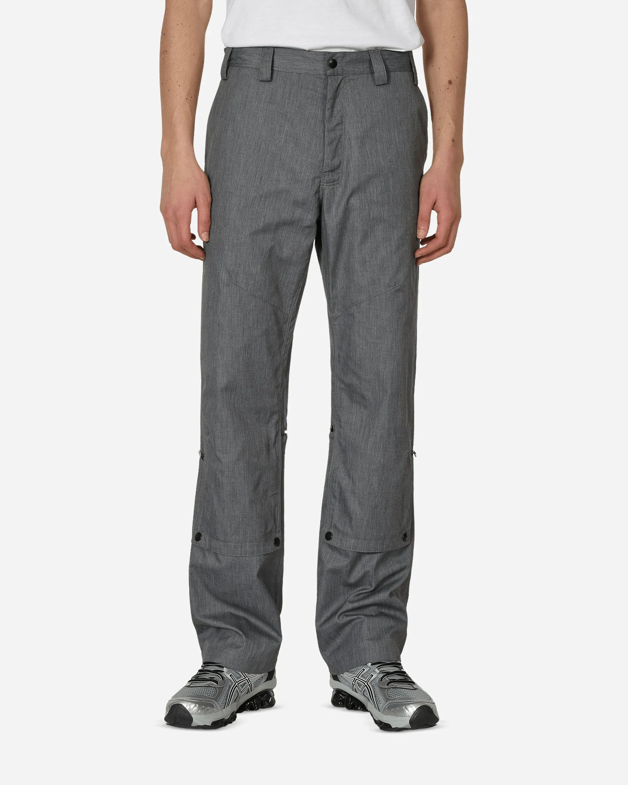 Comfortable Thigh Length Tonino Utility Trousers Grey Melange