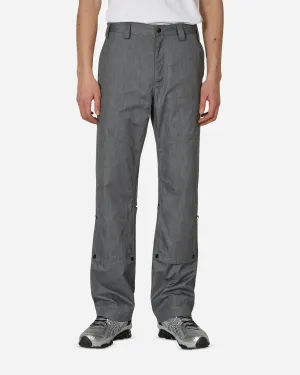 Comfortable Thigh Length Tonino Utility Trousers Grey Melange