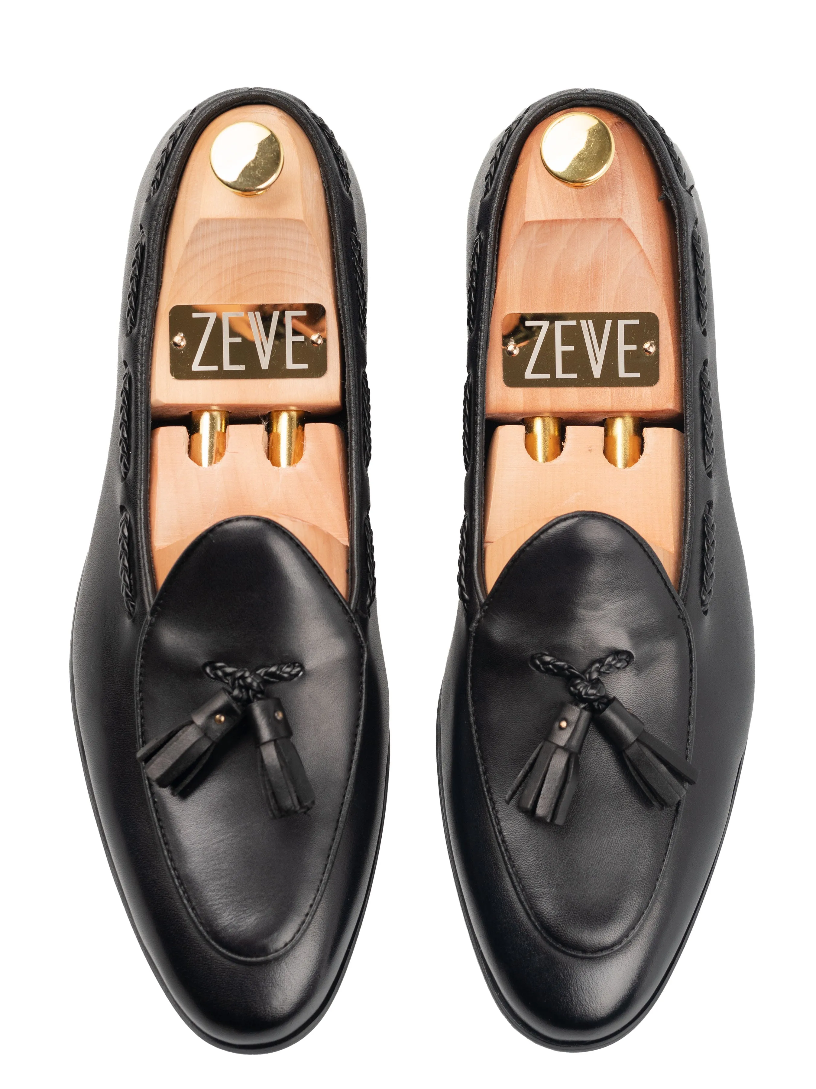 Lead with Style Noel Belgian Loafer Tassel - Solid Black