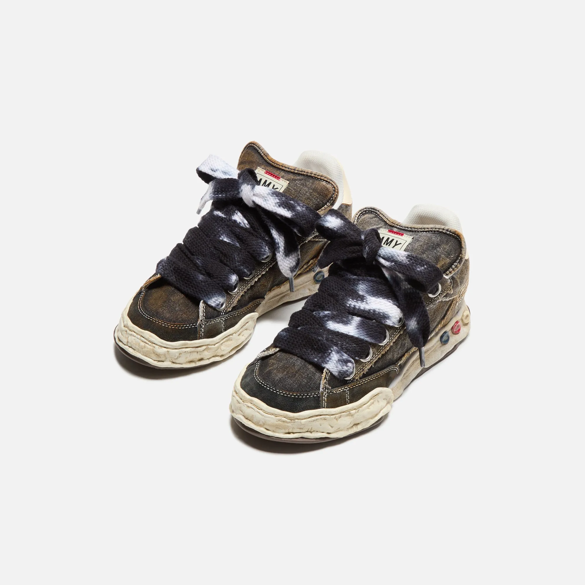 Mihara Yasuhiro Herbie Original Sole Puffer Canvas Low-Top Sneaker - Black Walk Tall