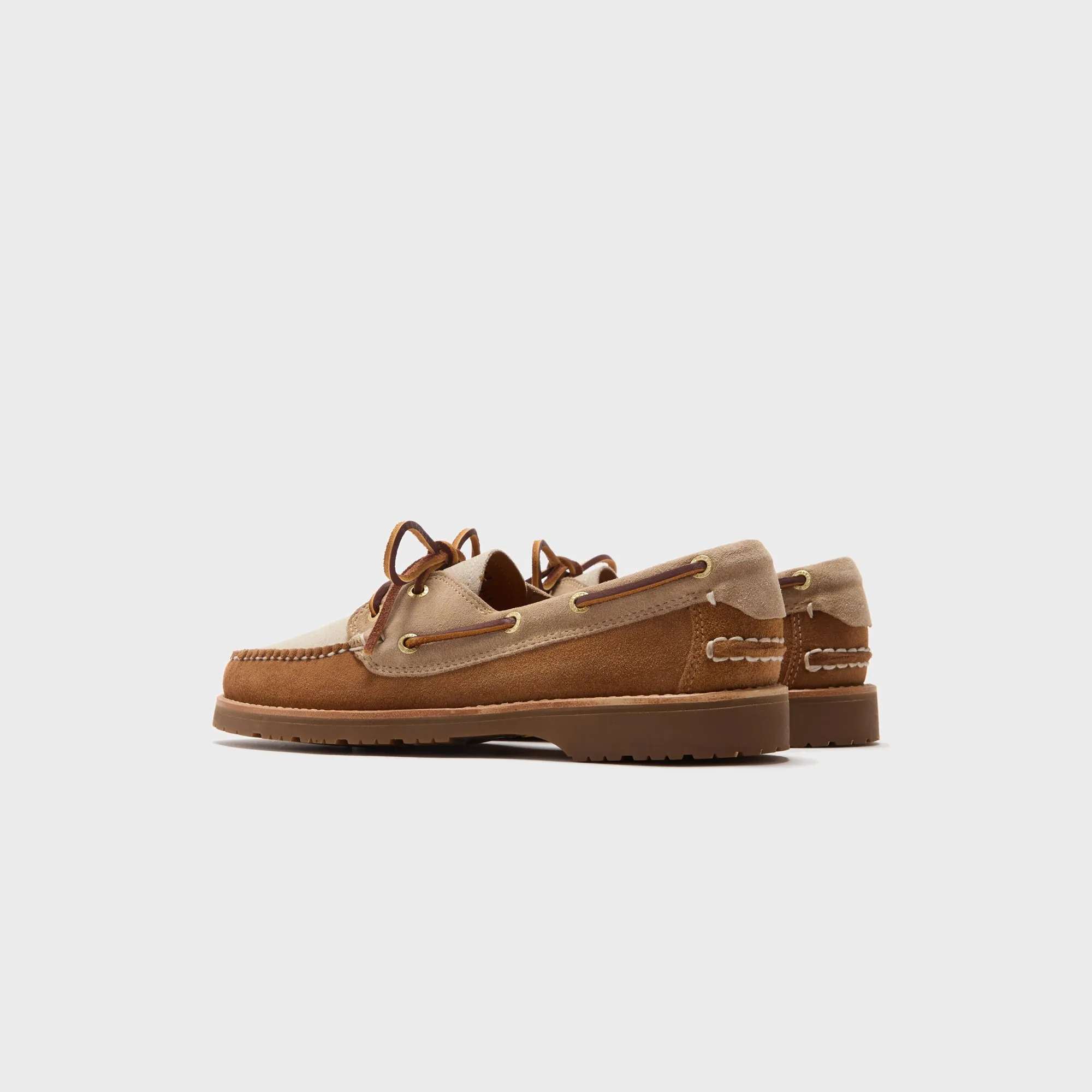 Beaded Details Slip-On Performance Feature G.H. Bass Hampton Mini Lug Boater - Tan Combo