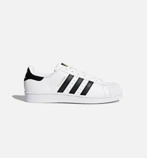 "Comfortable Toe Post Slide Slippers Accepting Superstar Mens Lifestyle Shoe - White/Black