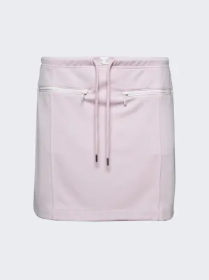 Jupe courte en sweat à côtes