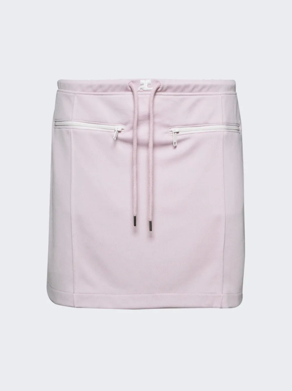 Jupe courte en sweat à côtes