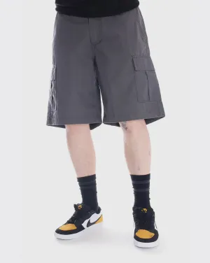 Trainers Ripstop Cargo Short - Grey Comfortable Elastic Elastic Elastic Cuff Soft Shoulder