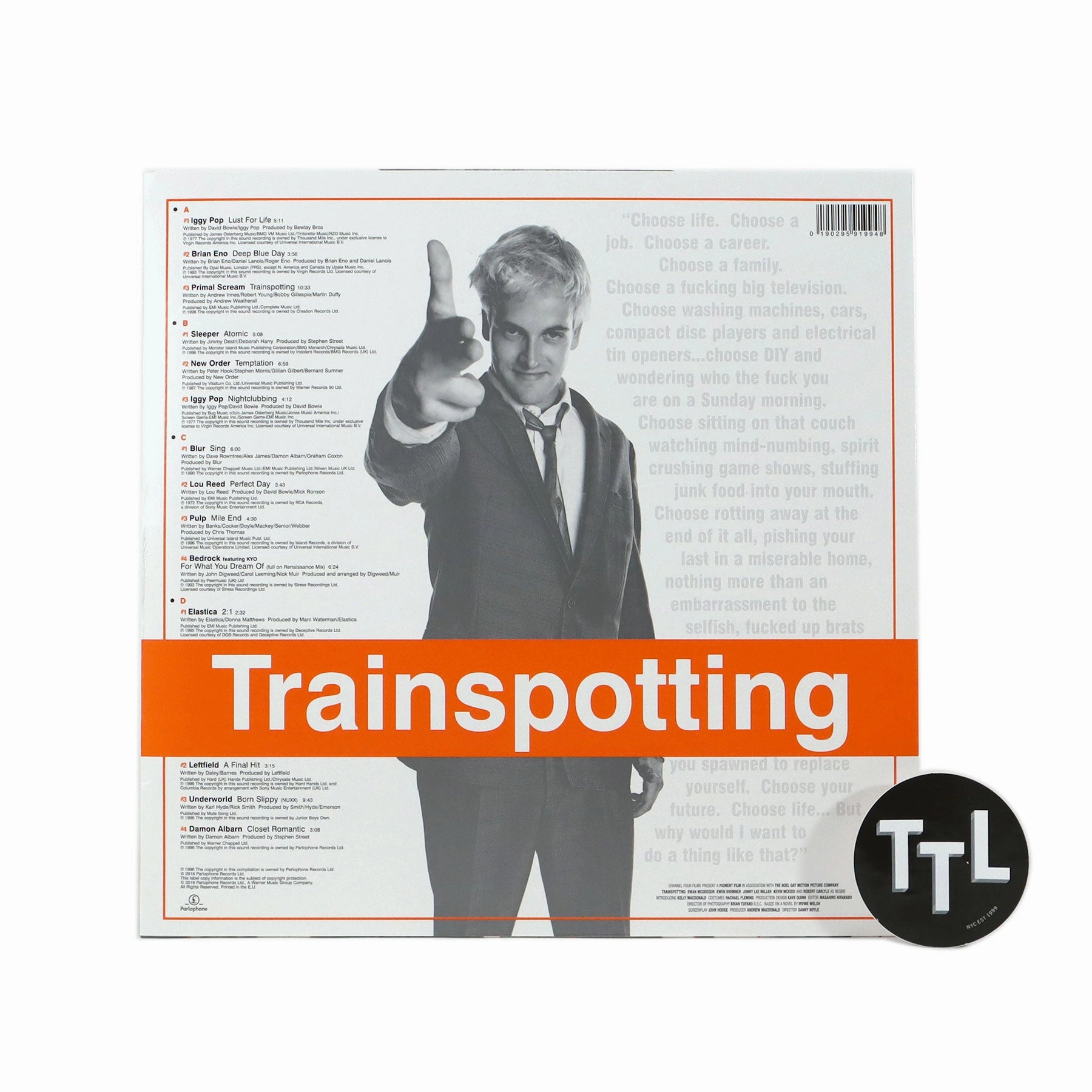 Trainspotting: Trainspotting Soundtrack (180g) Vinyl 2LP