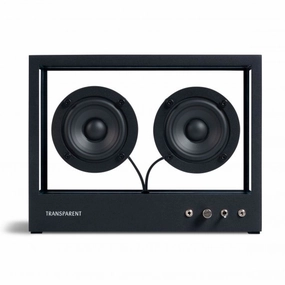 Transparent: Transparent Speaker - Small / Black (STS-B) hi-fi digital music server,hi-fi speaker wall mount,hi-fi amp upgrade