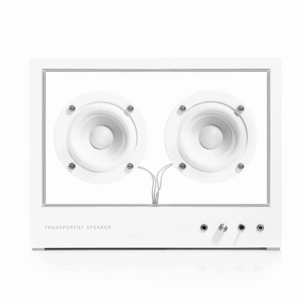 Transparent: Transparent Speaker - Small / White (STS-W) hi-fi digital music server,hi-fi speaker wall mount,hi-fi amp upgrade