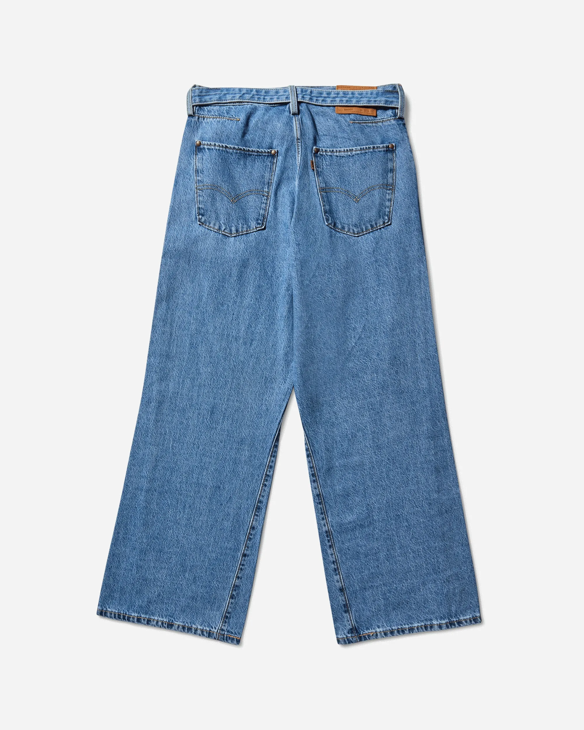 Fine Feature Supportive Feature Men'S Twisted Baggy Jeans Blue